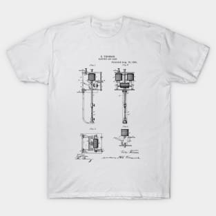 Electric Arc Lamp Vintage Patent T-Shirt